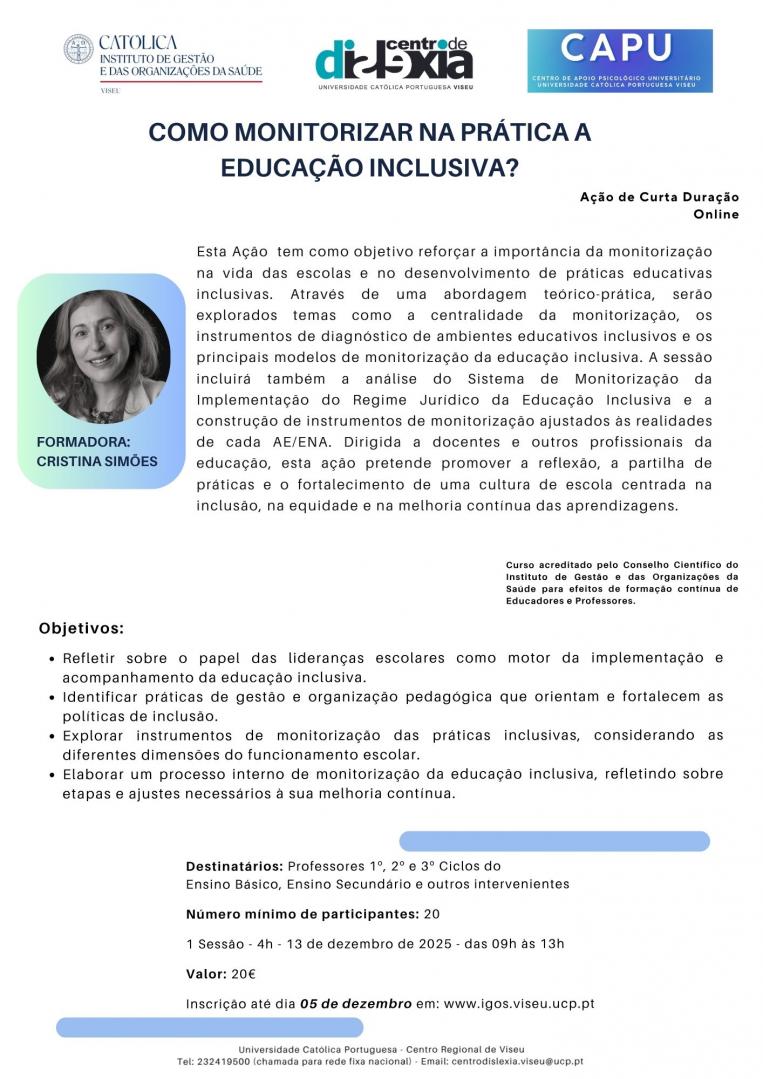 Como Monitorizar na Prática e Educação Inclusiva?